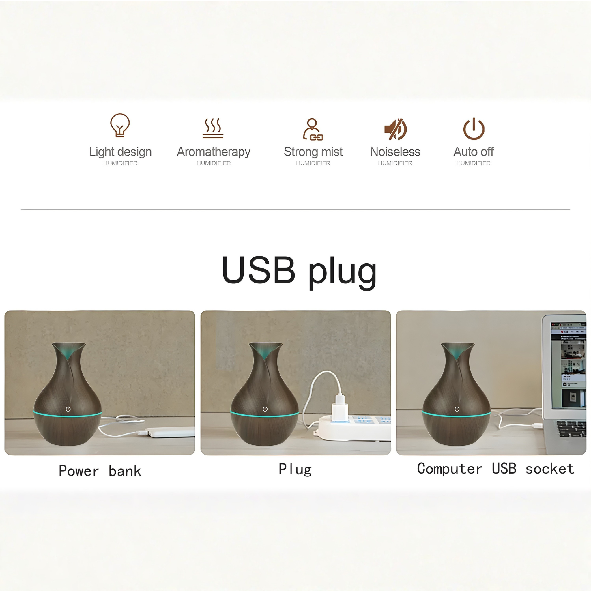 Humidificador y difusor de aromaterapia